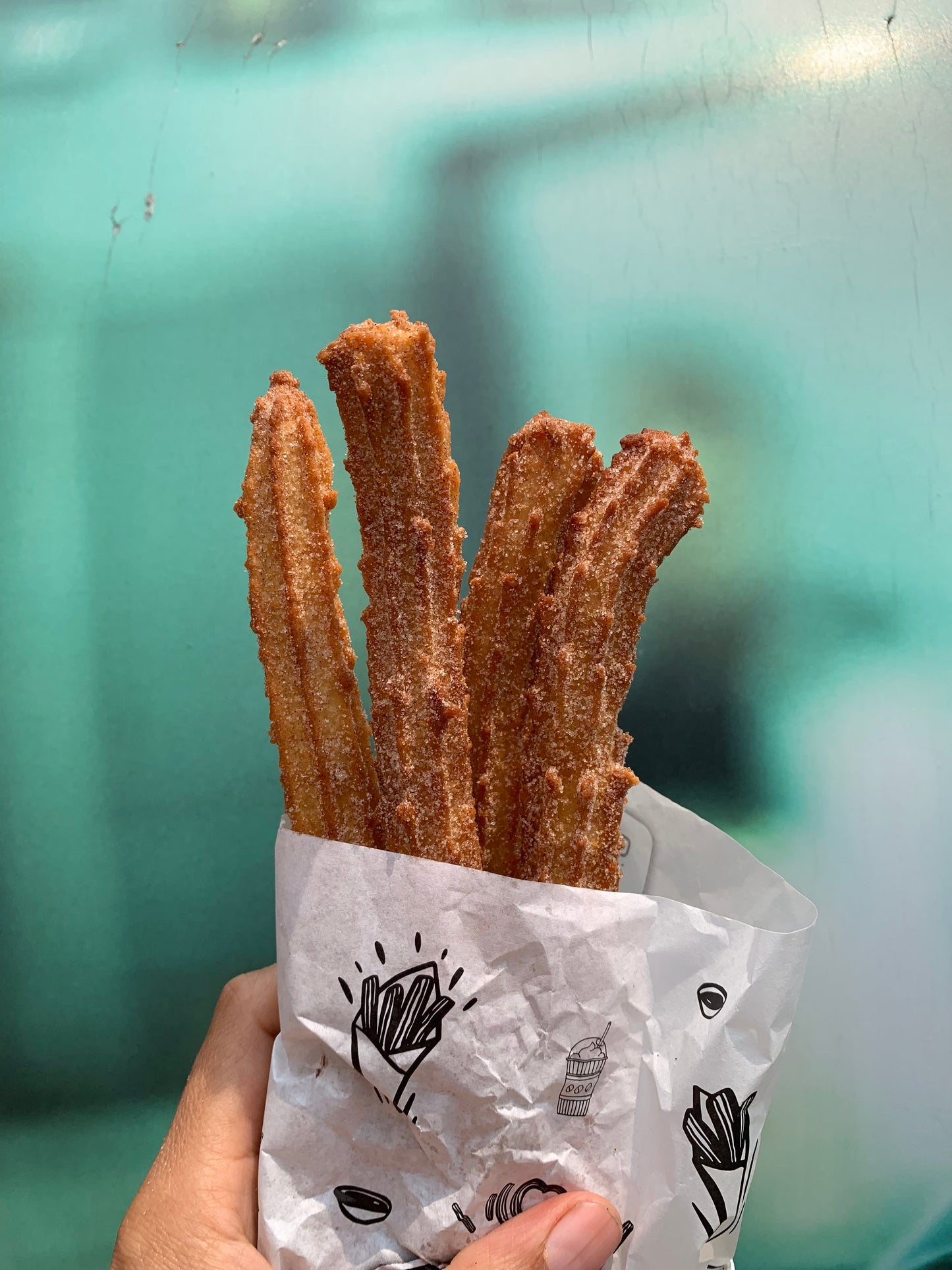 #2 Four Churros Rolled with Cinnamon & Sugar