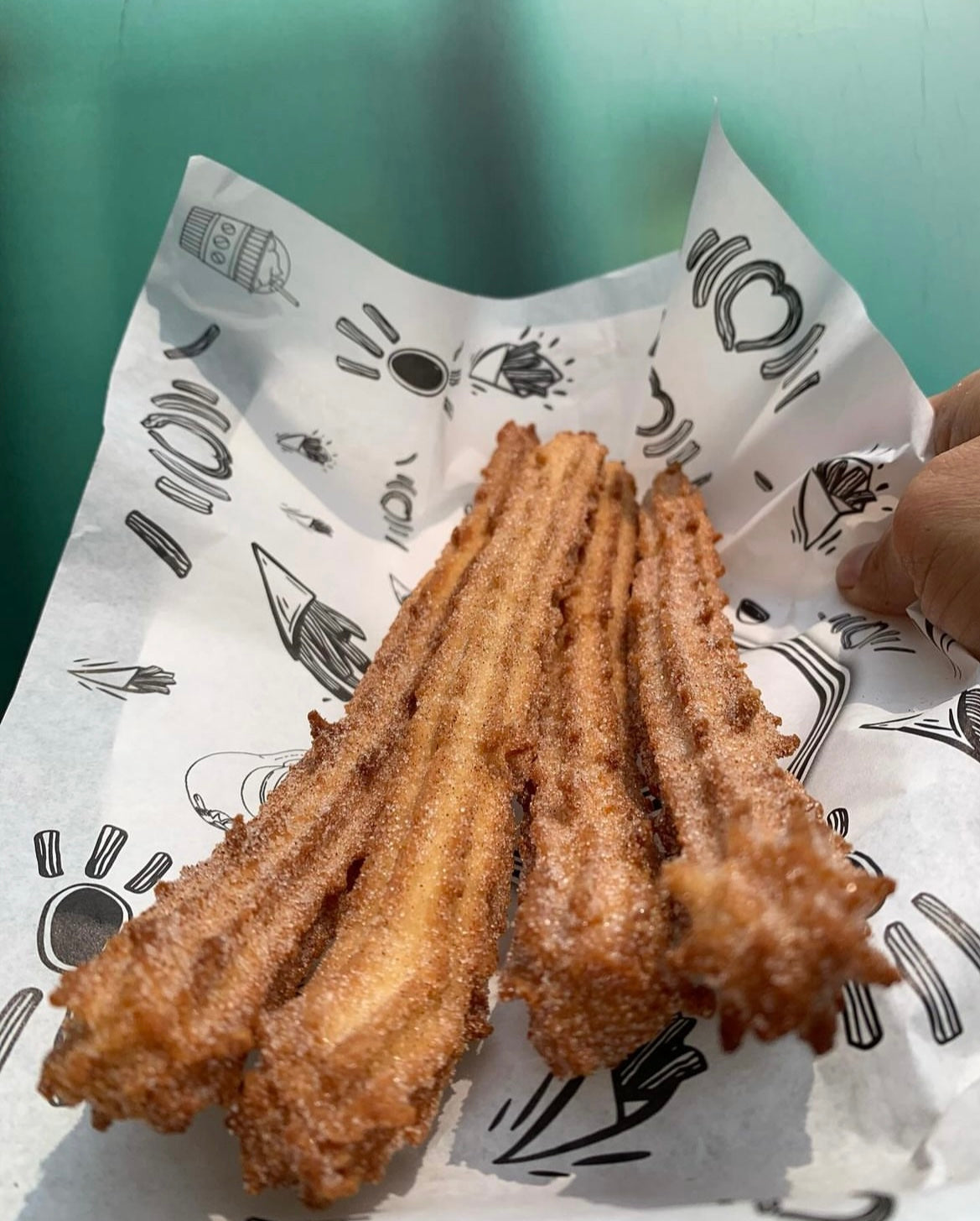 #2 Four Churros Rolled with Cinnamon & Sugar