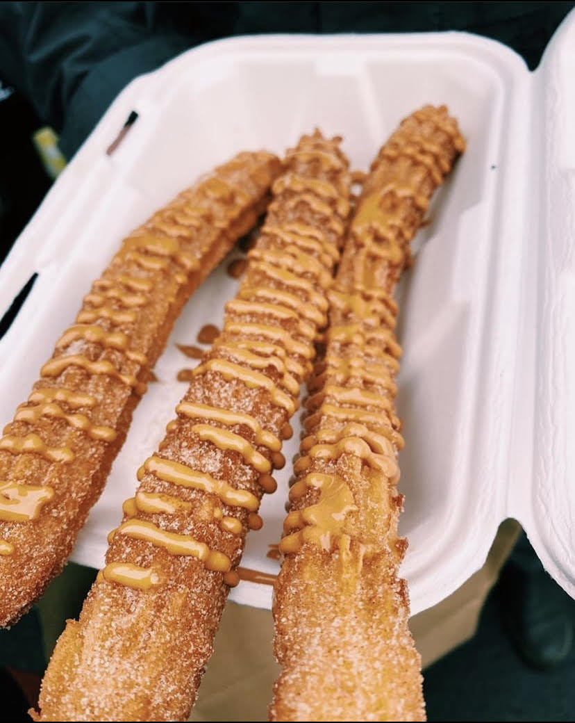 #3 Three Churros Rolled with Cinnamon & Sugar + Topping